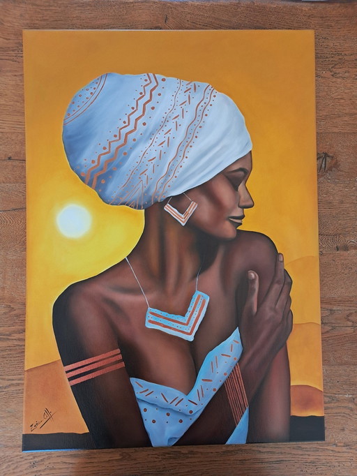 Artist Painting - Enrica Ciffo - Africa Queen 1