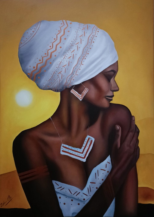 Artist Painting - Enrica Ciffo - Africa Queen 1