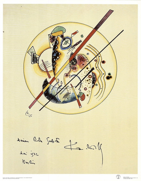 Image 1 of Kandinsky, Wassily - Watercolor From The Galston Guestbook - Art print