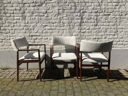 3x Danish armchair Erik wørts for Soro stolefrabrik