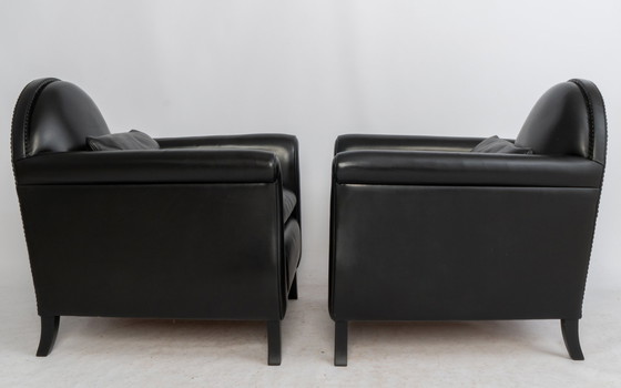 Image 1 of Two Poltrona Frau Lyra armchairs