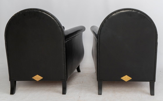 Image 1 of Two Poltrona Frau Lyra armchairs