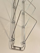 Porte-revues vintage en chrome