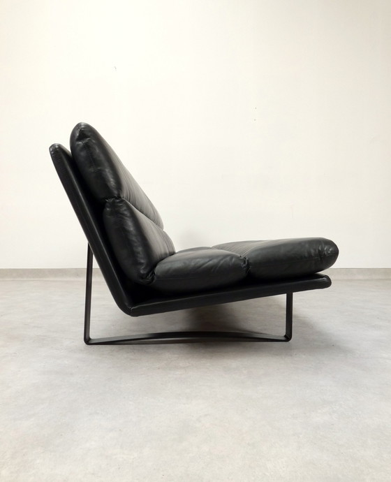 Image 1 of Artifort C683 - 3 seater sofa by Kho Liang in black leather