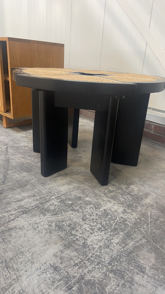 Image 1 of Coffee table round black