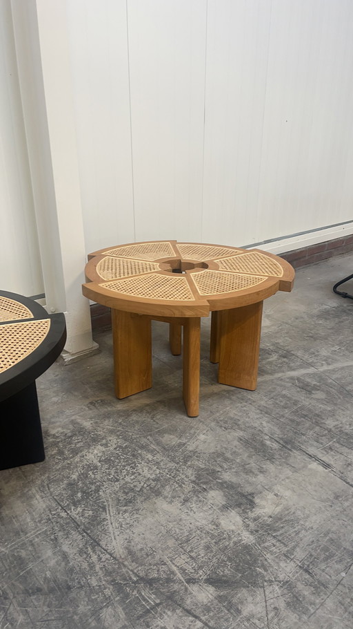 Coffee table round black