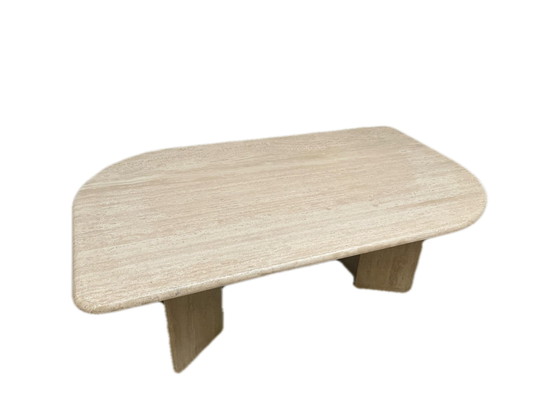 Image 1 of Italian Travertine coffee table