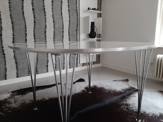 Image 1 of Fritz Hansen Piet Hein & Bruno Mathsson Supercircular dining table