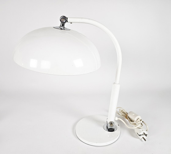 Image 1 of Hala Zeist - H. Th. Busquet - model P-144 - table lamp - white - Bauhaus - 1950's