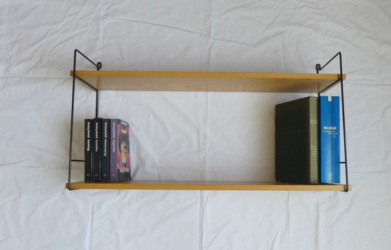 Image 1 of Bookcase wall shelf beech string similar