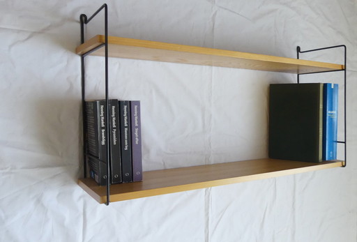 Bookcase wall shelf beech string similar