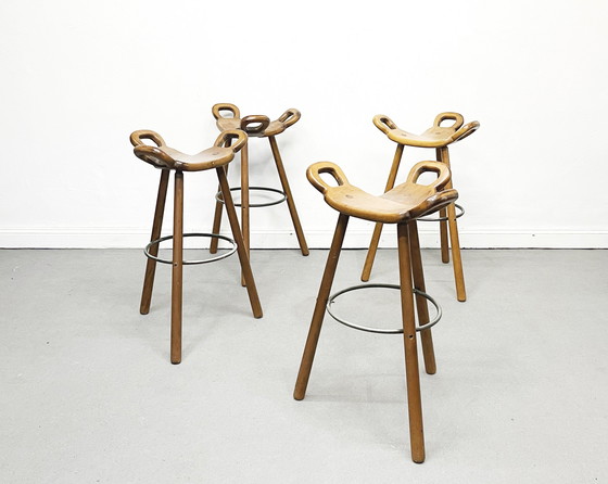 Image 1 of 5x Confonorm Barstools model “Marbella” by Sergio Rodrigues