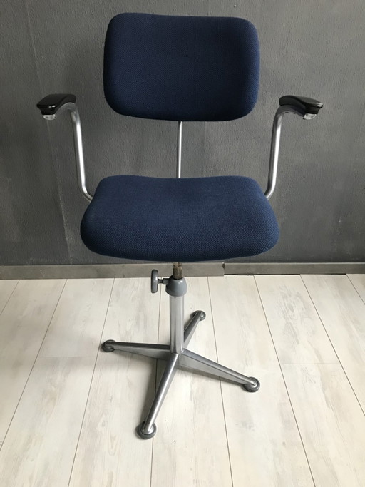 Friso Kramer for Ahrend de Cirkel 60s Architect Chair – stoelen fauteuils, Metal, Textile, Vintage (photo 2 of 10)