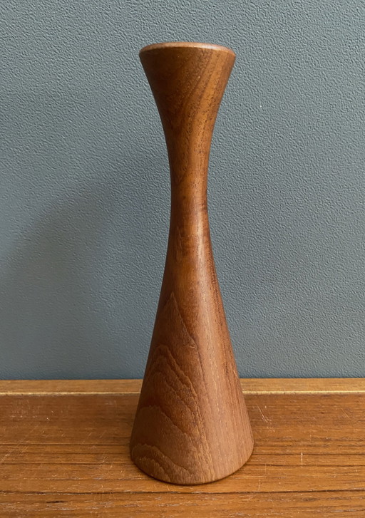 Teak Candle Stick 1960S