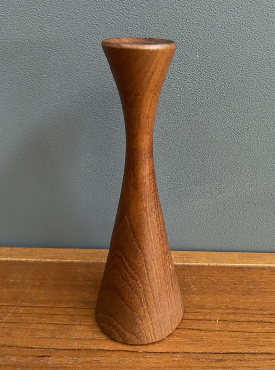 Image 1 of Candelabro de teca de la década de 1960