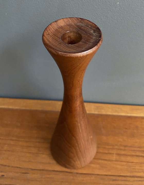 Image 1 of Candelabro de teca de la década de 1960