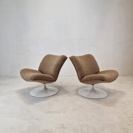 Vintage model F506 armchair in wool fabric by Geoffrey Harcourt for Artifort, 1970