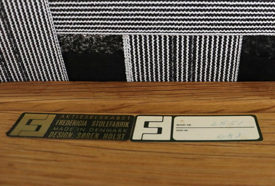 Image 1 of 2x Fredericia Stolefabrik Soren Holst Armchair Model 2551 Vintage Danish