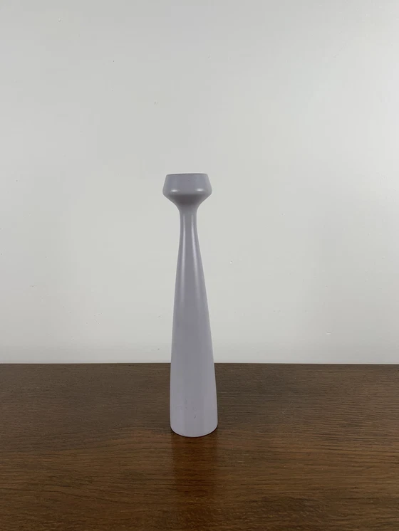 Image 1 of Candle Holder "Lily" By Anders Norgaard, Denmark , Light Grey