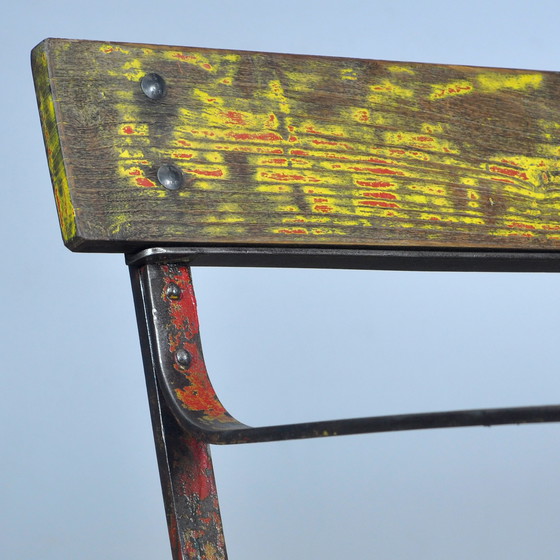 Image 1 of Riveted Iron Park Bench 1920s