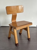 Chaise d'enfant vintage en bois chaise d'écolier