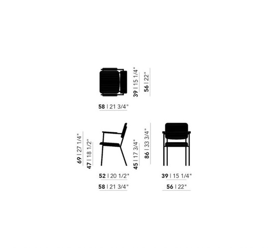 Image 1 of 3x Studio Henk Chairs