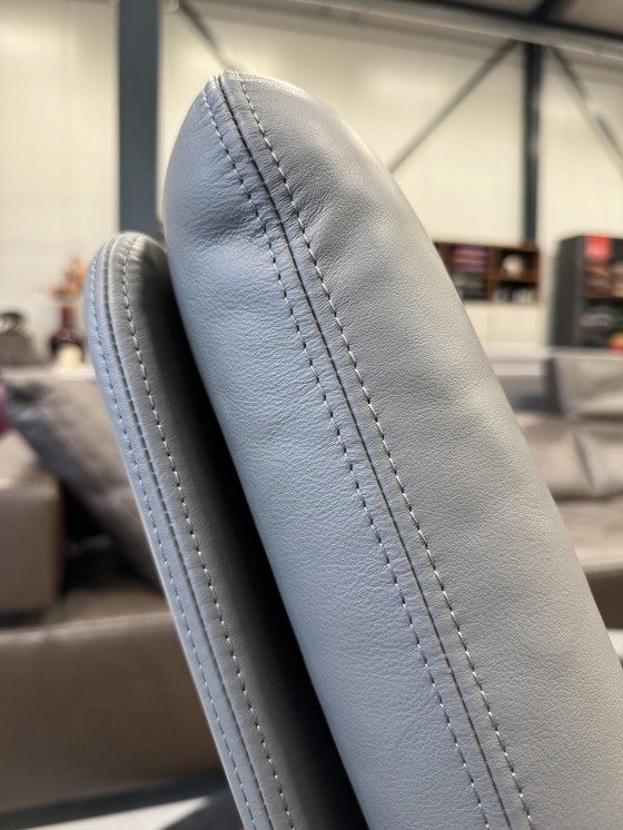 Image 1 of New Gelderland 400 Armchair gray leather swivel chair