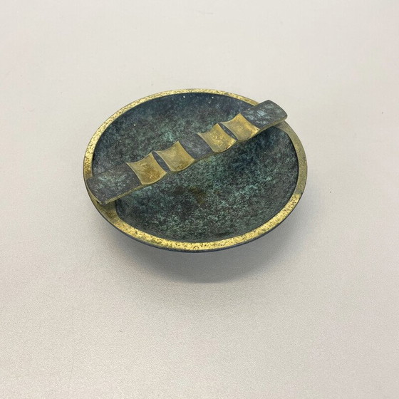 Image 1 of Vintage Austrian tripod brass ashtray, 1950s