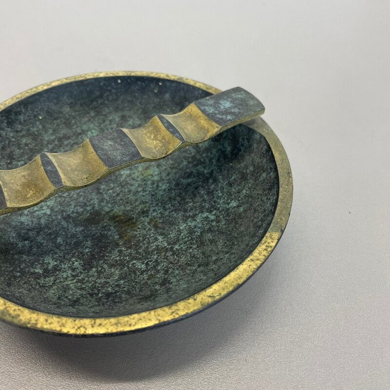 Image 1 of Vintage Austrian tripod brass ashtray, 1950s