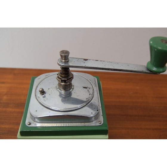 Image 1 of Vintage wood and metal coffee grinder, Germany 1950