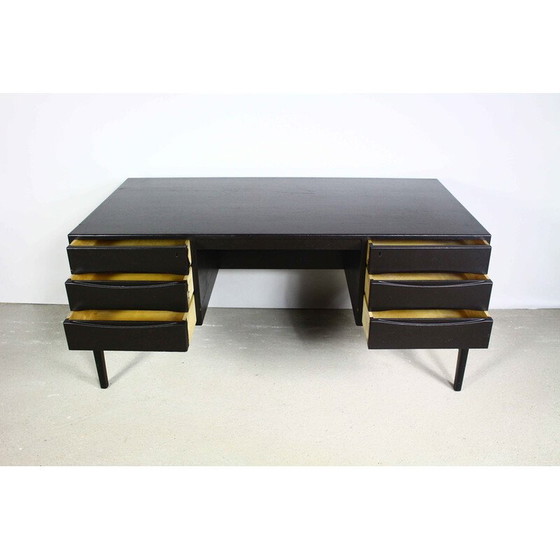 Image 1 of Vintage black freestanding desk by Arne Vodder, Denmark 1960