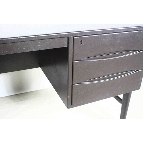 Image 1 of Vintage black freestanding desk by Arne Vodder, Denmark 1960