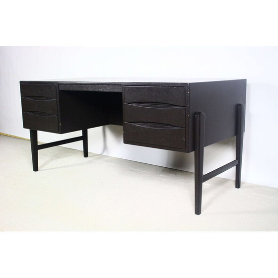 Image 1 of Vintage black freestanding desk by Arne Vodder, Denmark 1960