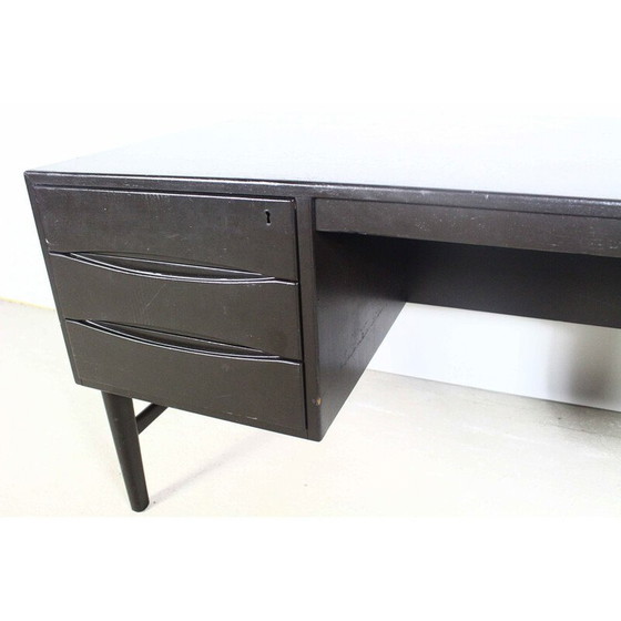 Image 1 of Vintage black freestanding desk by Arne Vodder, Denmark 1960