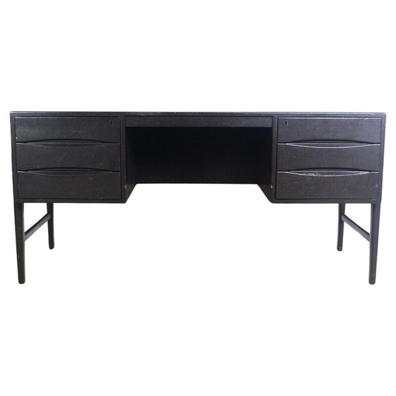 Image 1 of Vintage black freestanding desk by Arne Vodder, Denmark 1960
