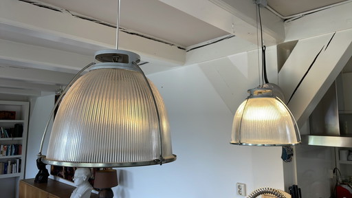 Industrial Textured Glass Hanging Lamps