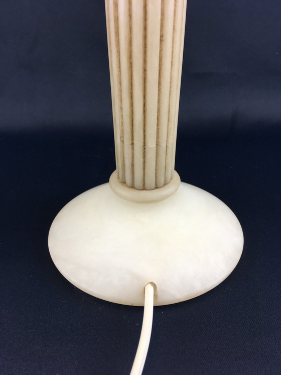 Image 1 of Hollywood Regency Alabaster table lamp