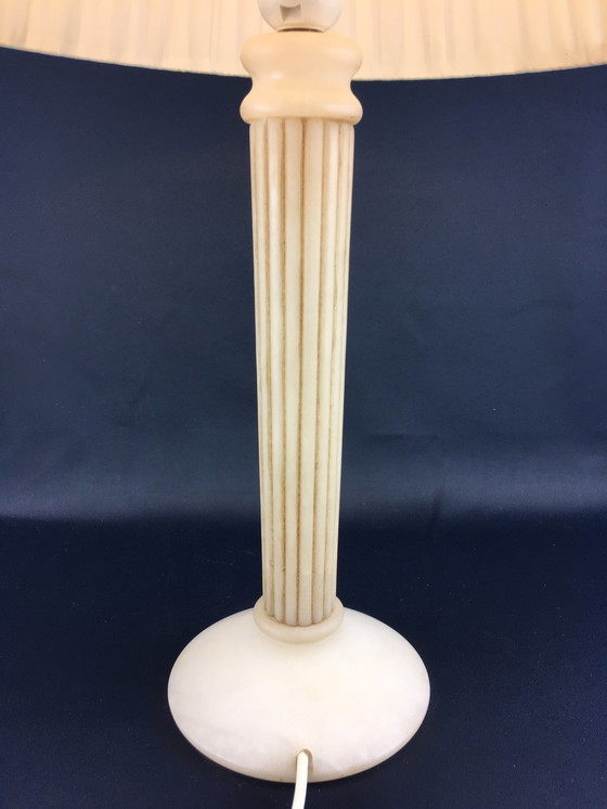 Image 1 of Hollywood Regency Alabaster table lamp