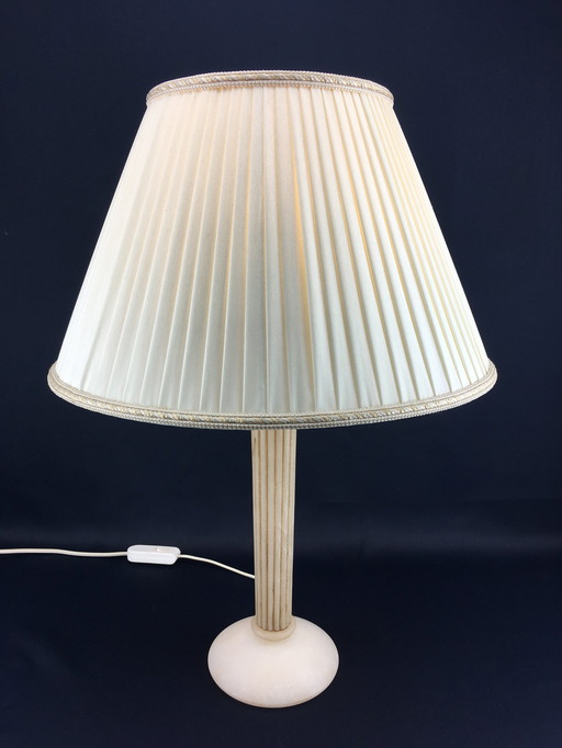 Hollywood Regency Alabaster table lamp