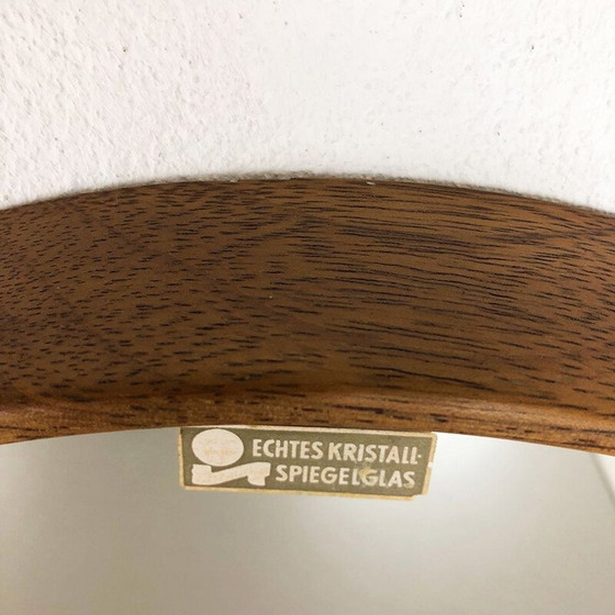 Image 1 of Specchio vintage in rovere e vetro, Germania 1960