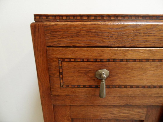 Image 1 of Vintage Oak Two Door Cabinet