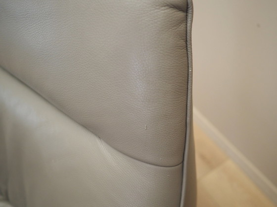 Image 1 of Leather Swivel Armchair, Italian Design, 1990S, Manufacture: Natuzzi