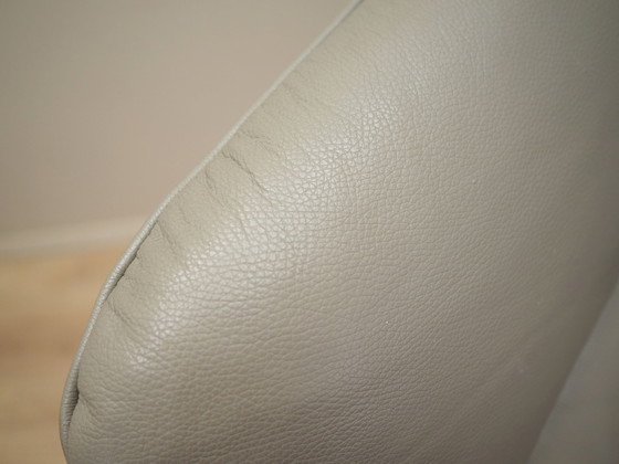 Image 1 of Leather Swivel Armchair, Italian Design, 1990S, Manufacture: Natuzzi