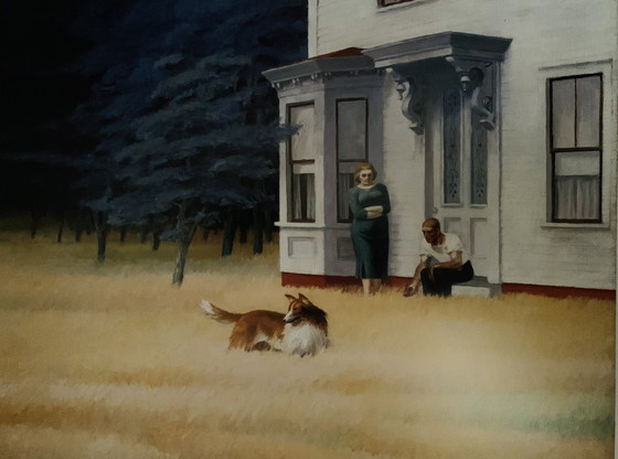 Image 1 of Edward Hopper: "Cape Cod Evening, 1939." Firmato sulla lastra. 