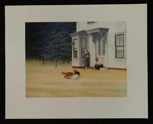 Edward Hopper: "Cape Cod-Evening, 1939". Signed In the Plate.