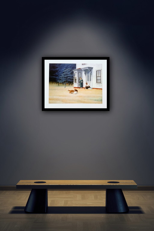 Edward Hopper: "Cape Cod-Evening, 1939". Signed In the Plate.