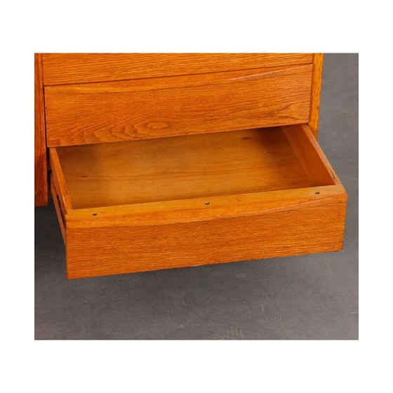 Image 1 of Vintage oak veneer chest of drawers by Drevozpracujici Podnik, Czechoslovakia 1960