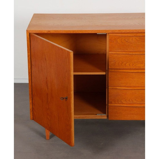 Image 1 of Vintage oak veneer chest of drawers by Drevozpracujici Podnik, Czechoslovakia 1960