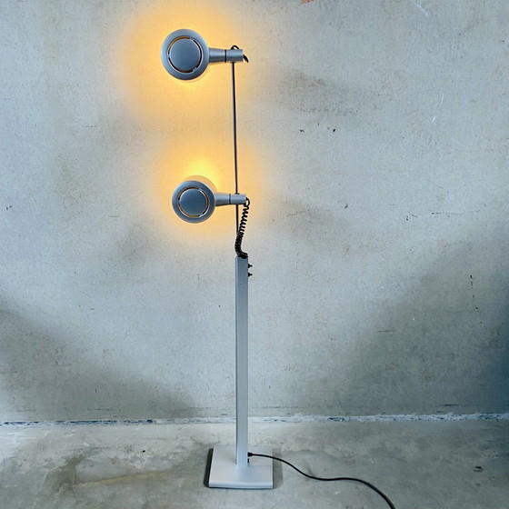 Image 1 of Qc Twin Spotlight Floor Lamp By Ronald Homes For Conelight Limited, United Kingdom 1970