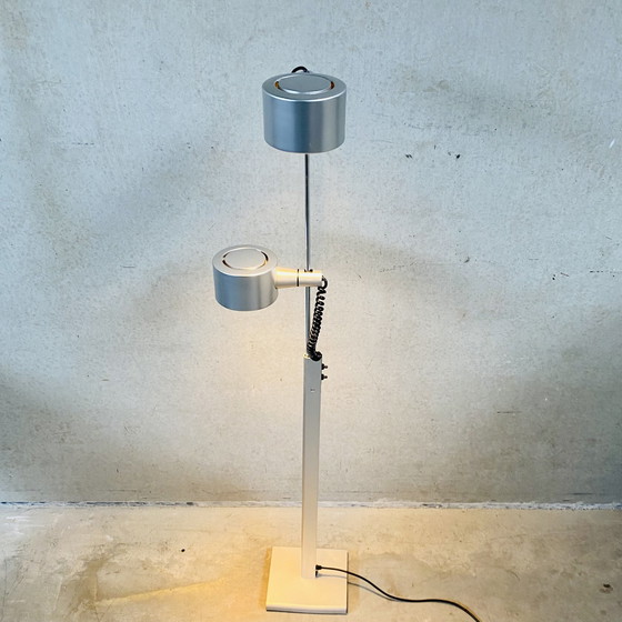 Image 1 of Qc Twin Spotlight Floor Lamp By Ronald Homes For Conelight Limited, United Kingdom 1970